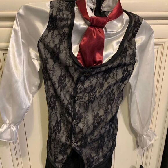 Incharacter midnight vampire cape vest designer costume kid Size 6 - Picture 3 of 12